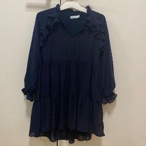 Abel & Lulu size 10 blue dress